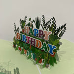3D - Plants Happy Birthday-