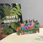 Pop up happy birthday planten