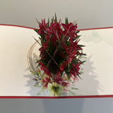 3D - Rode Bloemen.