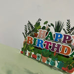 3D - Plants Happy Birthday-