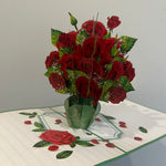 3D - Boeket met Rode rozen.