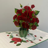 3D - Boeket met Rode rozen.