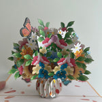 3D - Boeket met Vlinders.