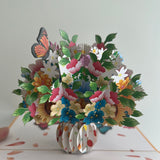 3D - Boeket met Vlinders.