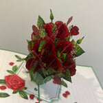 3D - Boeket met Rode rozen.
