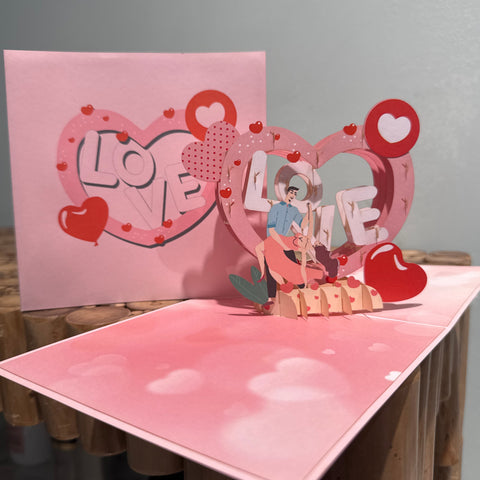 Pop up love hartje - liefde