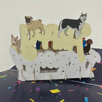 3D - Dogs Happy Birthday-