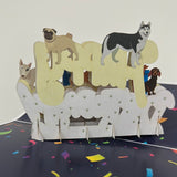 3D - Dogs Happy Birthday-