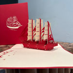 Pop up schip - rood