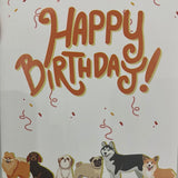 3D - Dogs Happy Birthday-