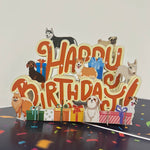 3D - Dogs Happy Birthday-