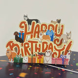 3D - Dogs Happy Birthday-