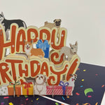 3D - Dogs Happy Birthday-