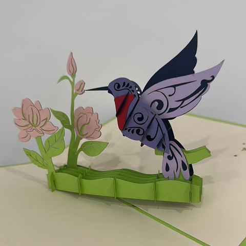 3D - Gekleurde Vogel Kolibri