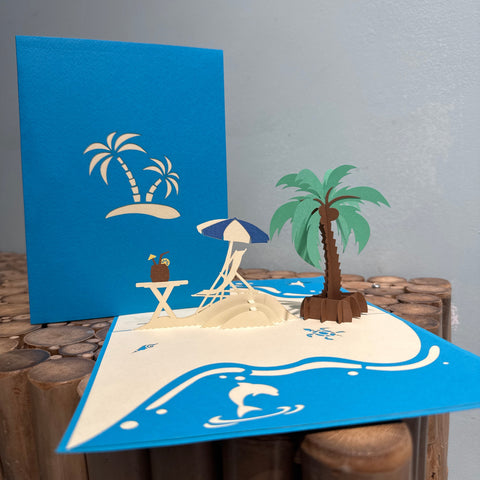 Pop up strand - palmboom