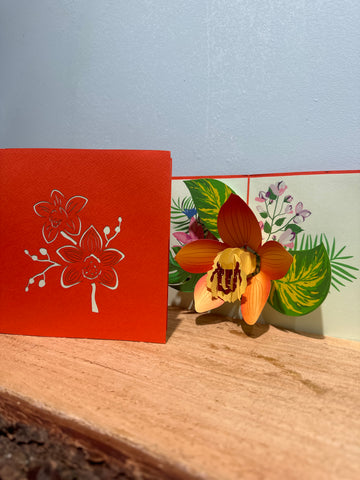 3D - Orange Flower