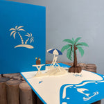 Pop up strand - palmboom