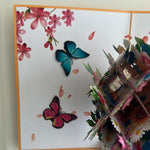 3D - Boeket met Vlinders.