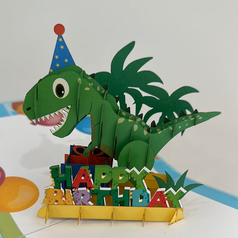 3D - Dinosaurus Happy Birthday 1