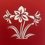 3D - Rode Bloemen.