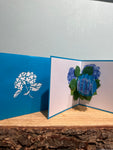 3D - Blue Flower
