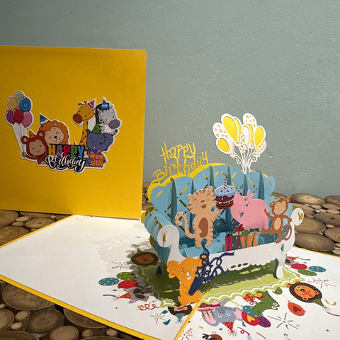 3D - Happy Birthday Dieren