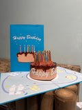 Pop up happy birthday taart