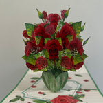 3D - Boeket met Rode rozen.