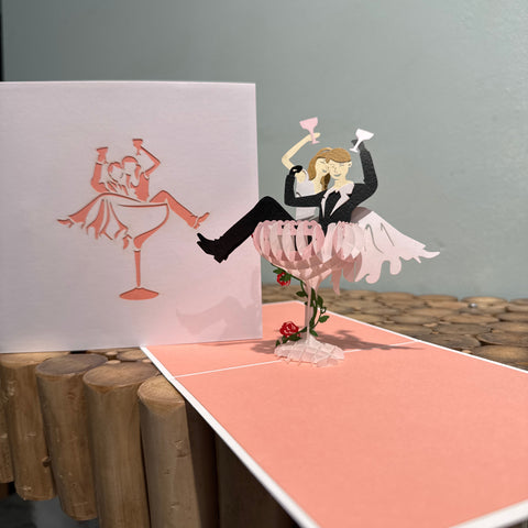 Pop up trouwkaart