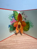 3D - Orange Flower