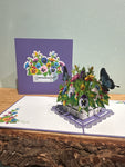 3D - Viooltjes & Vlinders