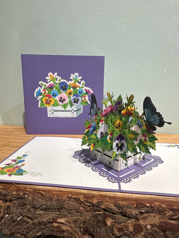 3D - Viooltjes & Vlinders