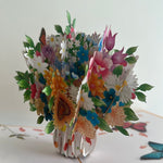 3D - Boeket met Vlinders.