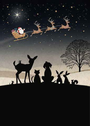 Kerst - Bugart - Santa Gazing