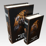 Decoratie opbergboek Tijger 2 maten