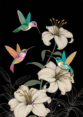 Bug Art - Three Hummingbirds