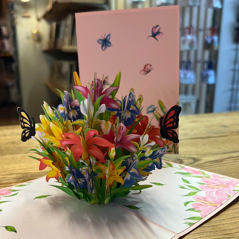 3D Kaart-Bunch of lilies
