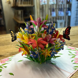 3D Kaart-Bunch of lilies