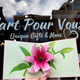 3D Kaart-Double lilies.